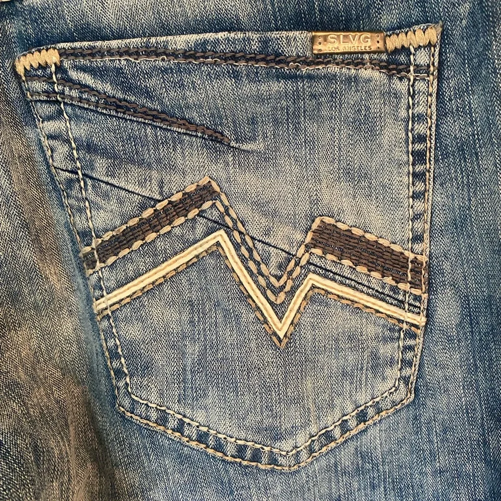Salvage Blue Denim Anarchy Jeans - Picture 10 of 11